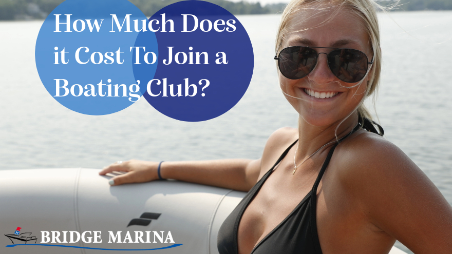 Girl sitting on a pontoon boat smiling