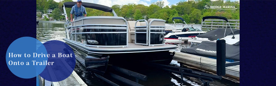 how to drive a boat onto a trailer