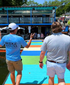 Bridge Marina boat club members enjoy dock and dine options at the best waterfront restaurants on Lake Hopatcong.