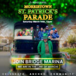 Pontoon Boat Used as a Parade Float in the Morris County St Patrick's Day Parade