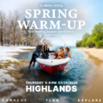 On the water scene showcasing Bridge Marina's Spring Warm Up event in Highlands, NJ