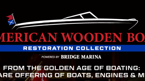 Wooden and Classic Boat Auction on Lake Hopatcong with Bridge Marina