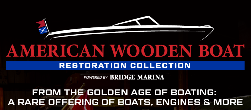 Wooden and Classic Boat Auction on Lake Hopatcong with Bridge Marina