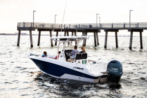 Center console boat club boat from Wellcraft.
