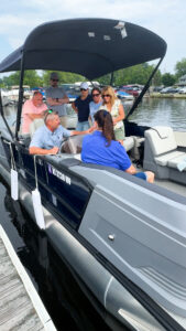 Bridge Marina boat club members get on-water training practice on Lake Hopatcong.