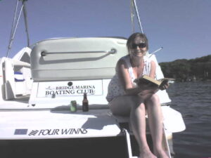 Bridge Marina Boating Club fleet boat on the water in 2007.